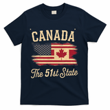 Canada The 51 State Trump Canada U.S State Funny T-Shirt - Navy