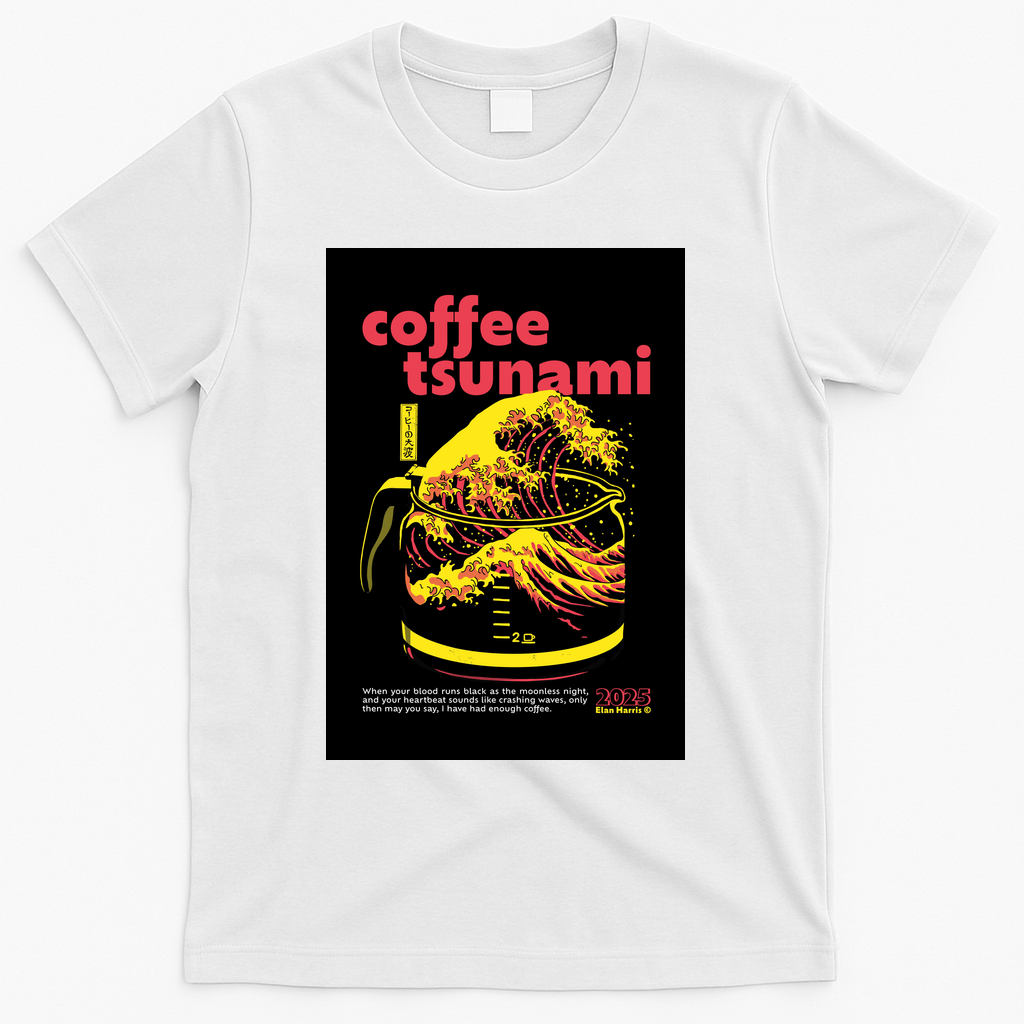 coffee tsunami (black) 2 - White