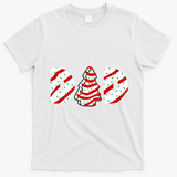 Christmas Tree Cake Matching Family Party Pajama Dad T-Shirt - White