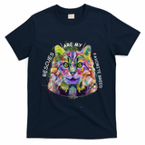 Colorful Texture Cat Rescues Are My Favorite T-Shirt