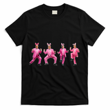 Cute Trump Dance Easter Day Bunny Funny Trump Easter Day T-Shirt - Black
