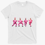Cute Trump Dance Easter Day Bunny Funny Trump Easter Day T-Shirt - White