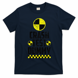 Crash Test Dummy Last Minute Costume Funny Halloween T-Shirt - Navy Blue