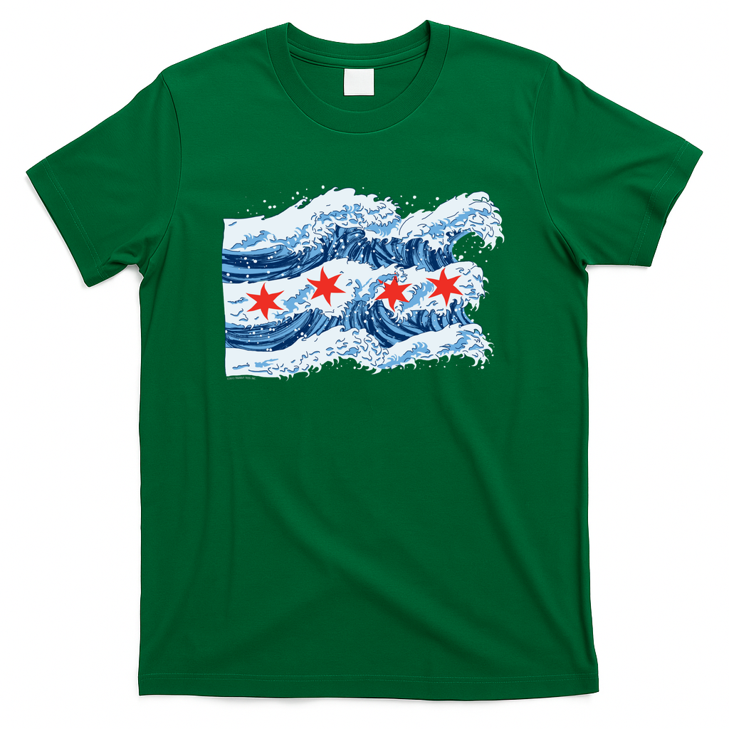 Chicago Tsunami Flag - Green