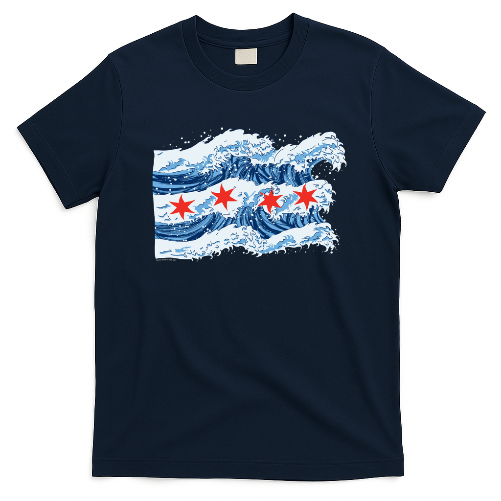 Chicago Tsunami Flag - Navy