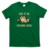 Cat Touching Grass - Green