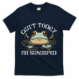 Can't Today I'm Swamped Toad Frog Meme T-Shirt - Navy