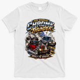 Chrome Thunder On Woodward Built To Cruise 2026 T-Shirt - White