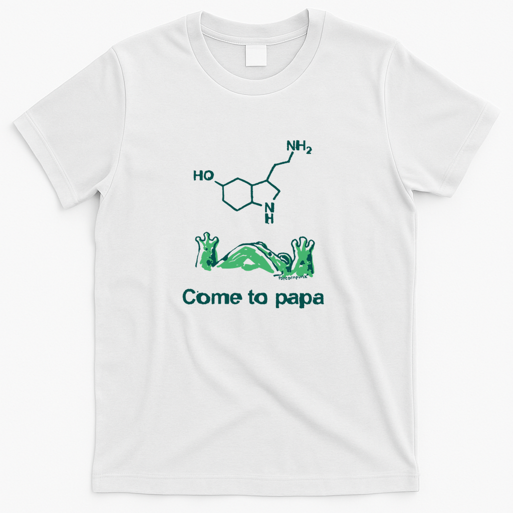 Come to papa serotonin frog - White