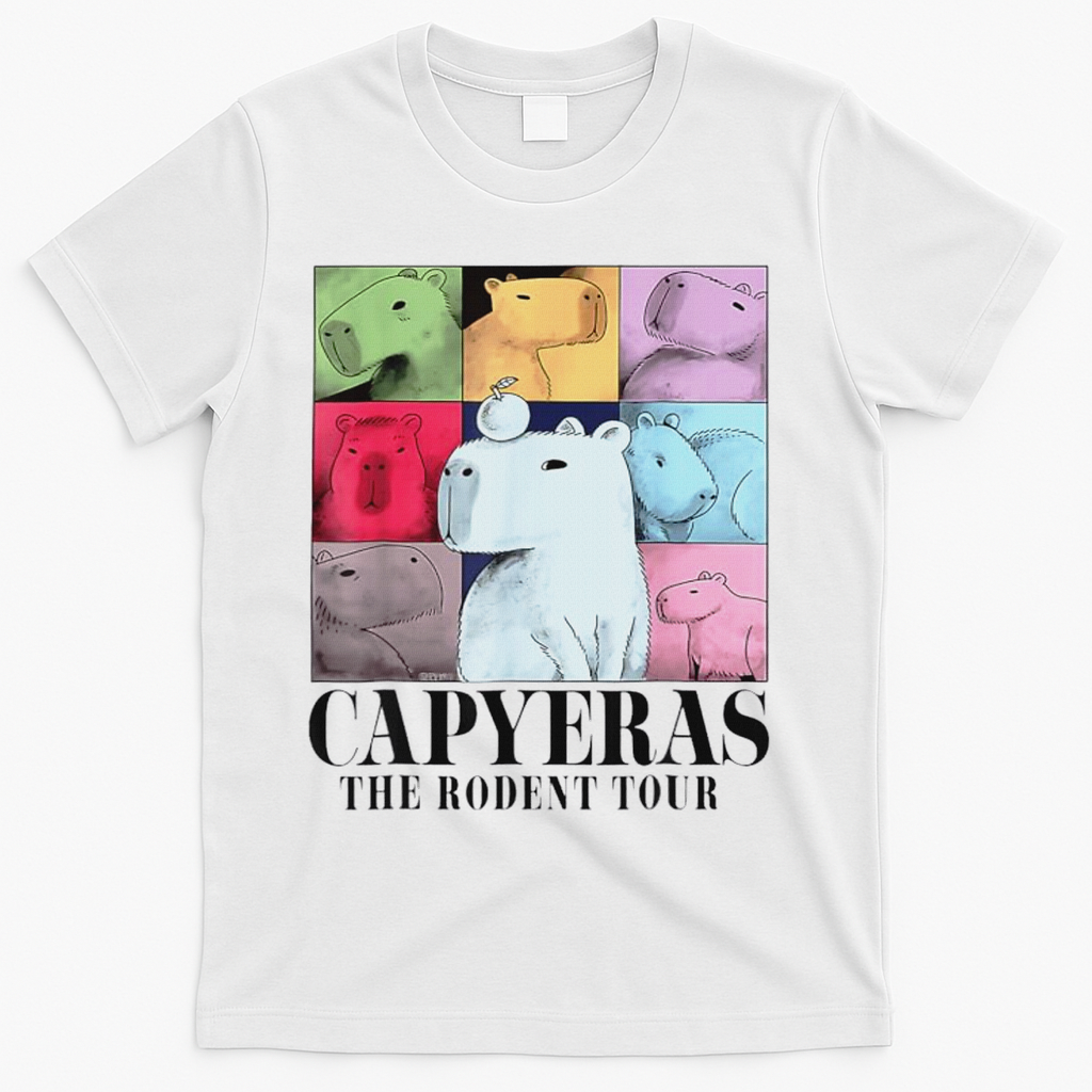 Capybara The Rodents Capy Meme Summer T-Shirt - White