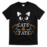 Cats & Tats Tattoo Artist Body Art Ink Cat Mom Cat Dad T-Shirt
