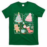 Cute Ugly Christmas Design Tree Coquette T-Shirt - Irish Green