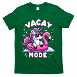 Cute Unicorn Vacay Mode Funny Family Vacation Flamingo Gift T-Shirt