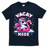 Cute Unicorn Vacay Mode Funny Family Vacation Flamingo Gift T-Shirt