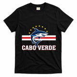 Cabo Verde Day Shark Country Flag Proud Fan T-Shirt - Black