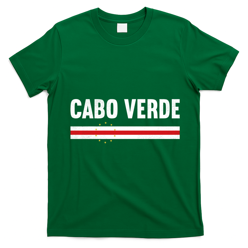 Cabo Verde Flag National Pride T-Shirt - Irish Green