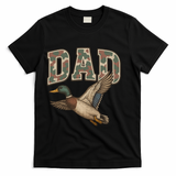 Camouflage Varsity Father's Day Dad Duck Hunting T-Shirt - Black