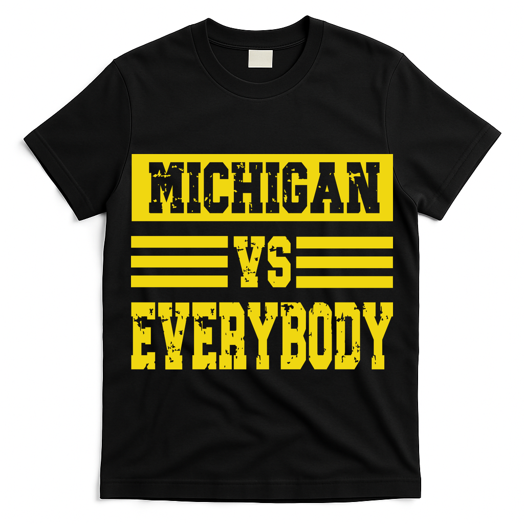 Cool Vintage Michigan Vs Every Body College Football T-Shirt