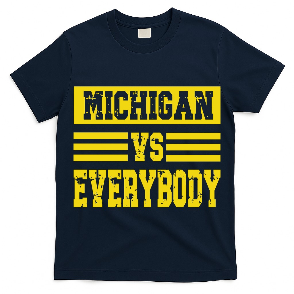 Cool Vintage Michigan Vs Every Body College Football T-Shirt