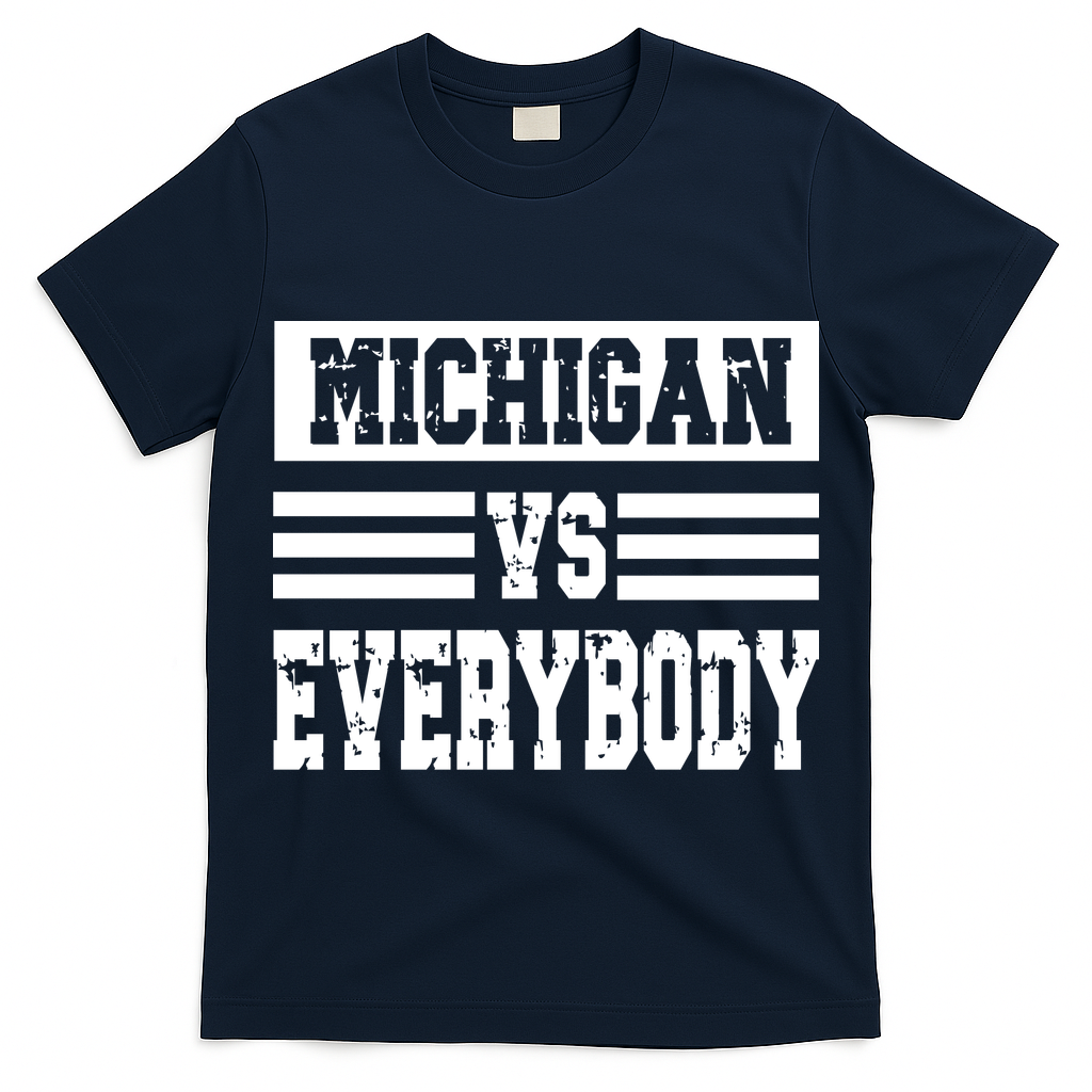 Cool Vintage Michigan Vs Every Body College Football T-Shirt