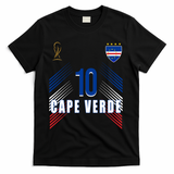 Cape Verde Soccer Jersey Flag Cape Verdean Pride T-Shirt - Black