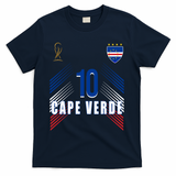 Cape Verde Soccer Jersey Flag Cape Verdean Pride T-Shirt - Navy