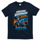 Cruising Woodward 2026 T-Shirt - Navy Blue