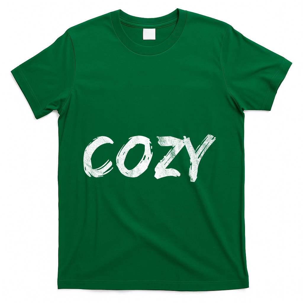 Cozy Word T-Shirt - Green