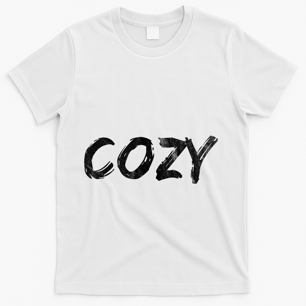 Cozy Word T-Shirt - White