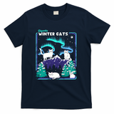 Cozy Winter Cats - Navy