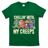 Chillin With My Creeps Halloween Animals T-Shirt
