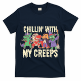 Chillin With My Creeps Halloween Animals T-Shirt