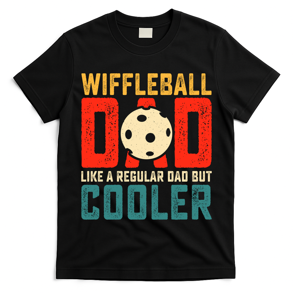 Cooler Wiffleball Dad Father's Day T-Shirt