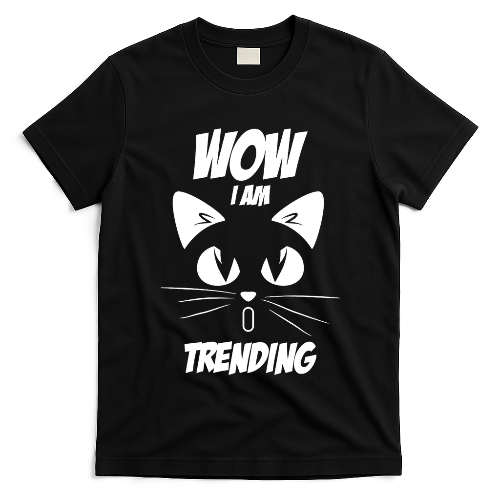 Cat Wow I'm Trending T-Shirt