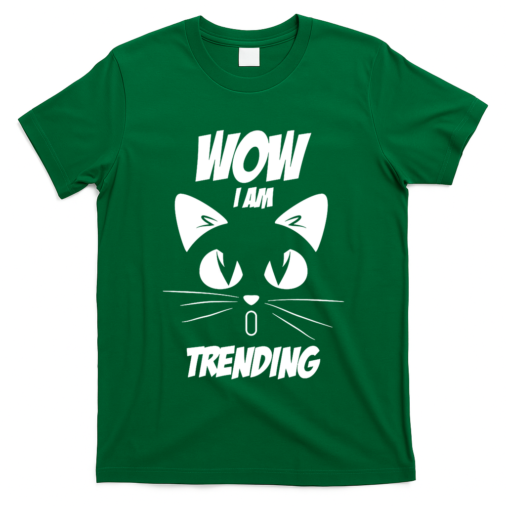 Cat Wow I'm Trending T-Shirt