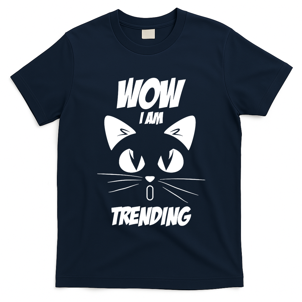 Cat Wow I'm Trending T-Shirt