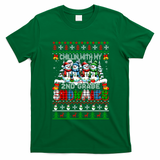 Chillin With My 2nd Grade Snowmies Xmas Team Teacher Gift T-Shirt - Irish Green