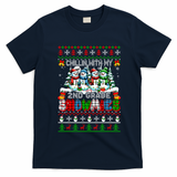 Chillin With My 2nd Grade Snowmies Xmas Team Teacher Gift T-Shirt - Navy Blue