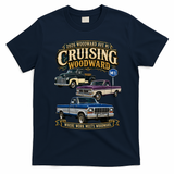 Cruising Woodward M1 Vintage Classic Trucks 2026 T-Shirt - Navy Blue