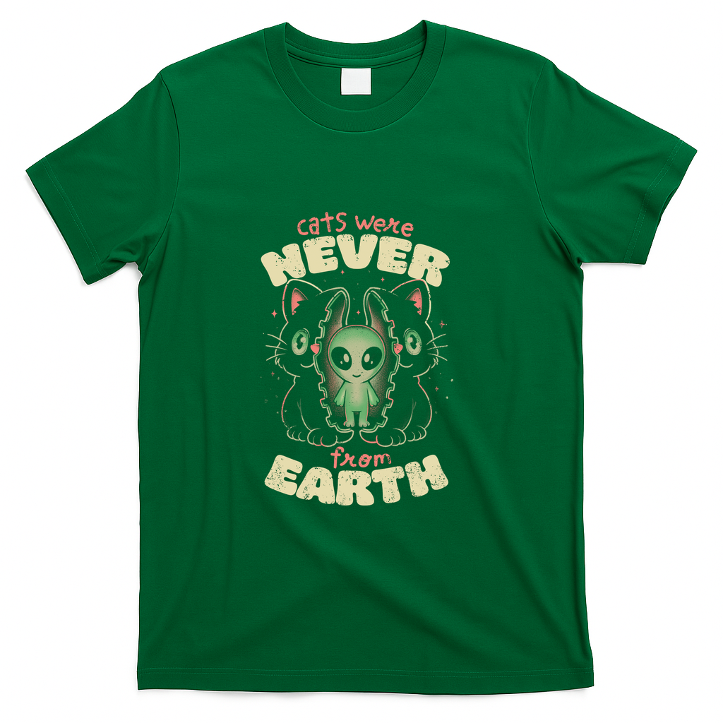 Cats Were Never From Earth - Green
