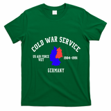 Cold War Service Air Force Veteran Germany 1984-1991 T-Shirt - Irish Green