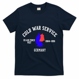 Cold War Service Air Force Veteran Germany 1984-1991 T-Shirt - Navy Blue
