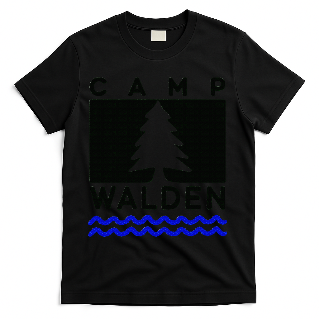 Camp Walden Summer Camp  Summer Camp T-Shirt - Black