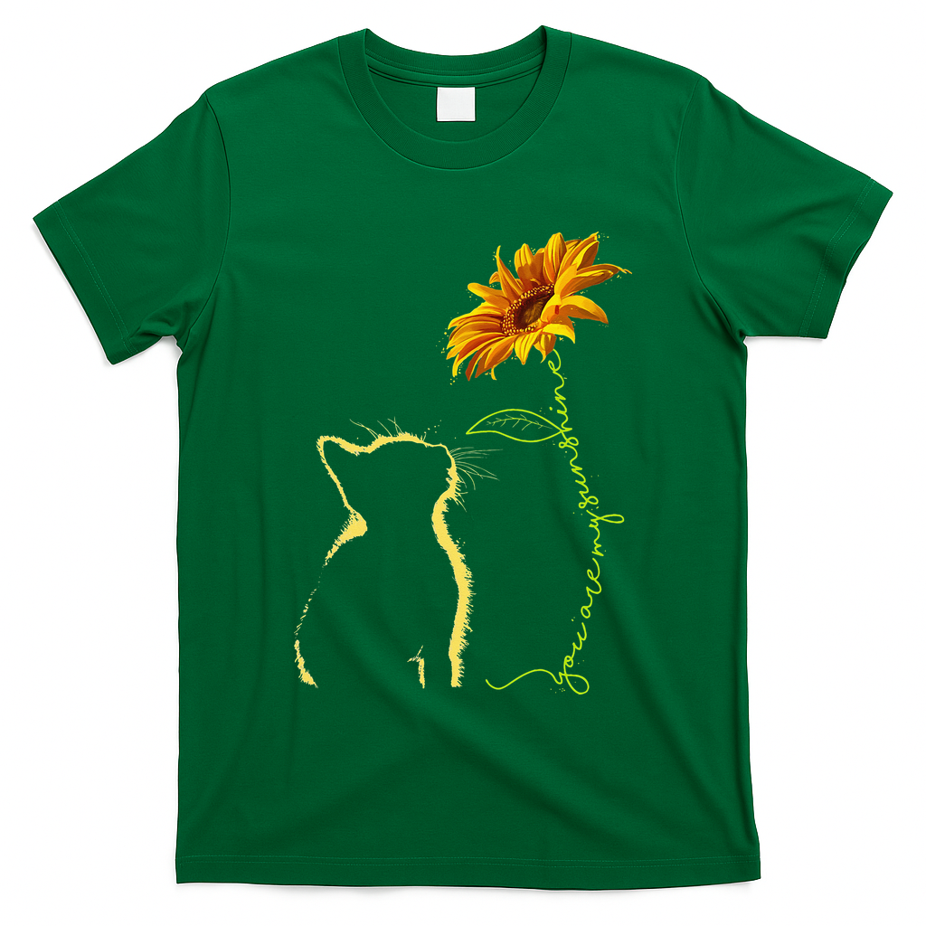 Cat You Are My Sunshine Sunflower Cats Lover T-Shirt