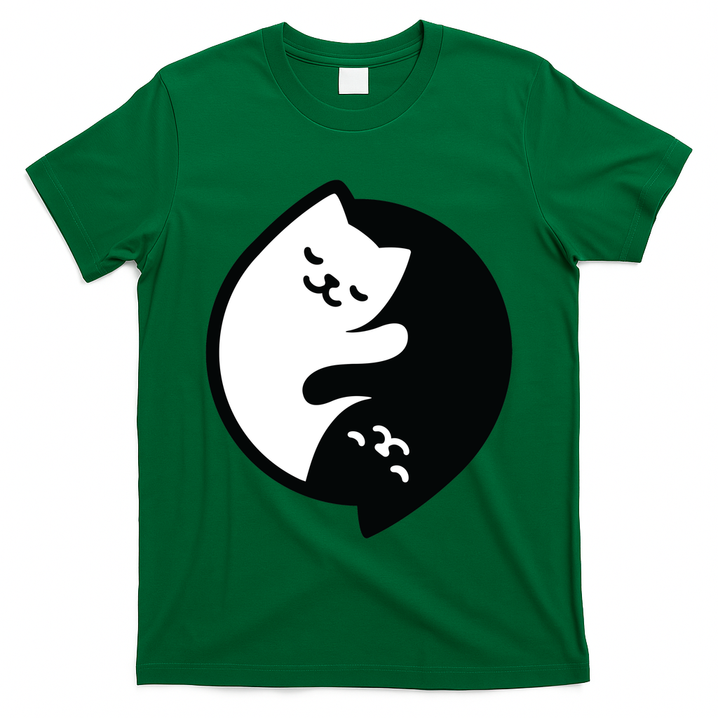 Cat Yin And Yang Cute T-Shirt