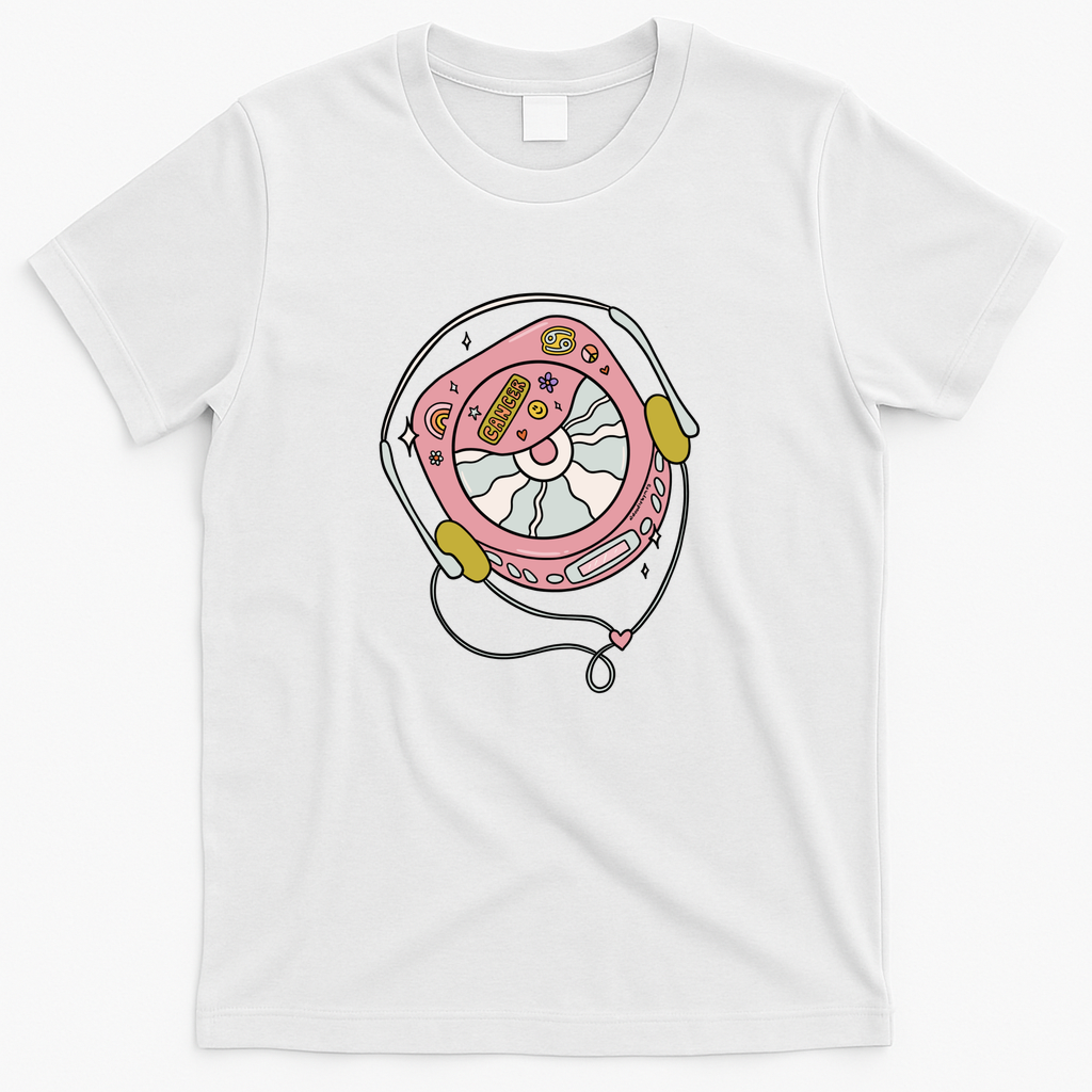 Cancer Zodiac CD Player - White