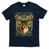 Deer 100 Days Of School Student Teacher 100th Day T-Shirt - Navy