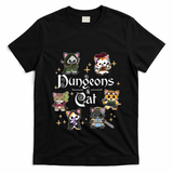 Dungeons And Cats Dungeon Master Cat Throwing Dice T-Shirt