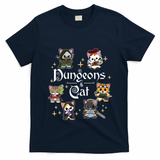Dungeons And Cats Dungeon Master Cat Throwing Dice T-Shirt