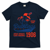 Ducklings Baseball 1906 Vintage Team T-Shirt - Navy